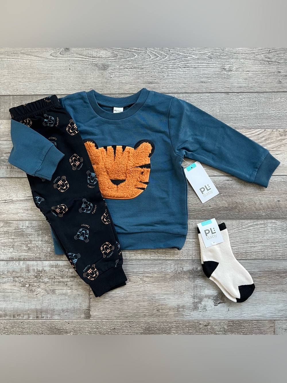 NWT PL Baby Tiger 3 Piece Outfit Size 18 Months